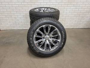 lot 171 image: (SET OF 4) 2019-2022 RAM Truck Rims and Tires - New Take Offs - 27555R20 - 6-Bolt