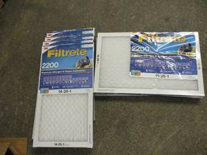 3m Filtrates 14 x 25 x 1 and 16 x 2...