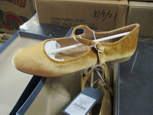 Amala Square toe Mary Jane Flats si...