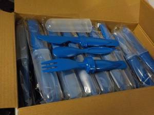 Case of 50 Royal Blue Plastic Cutle...