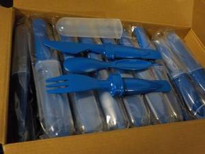 Case of 50 Royal Blue Plastic Cutle...