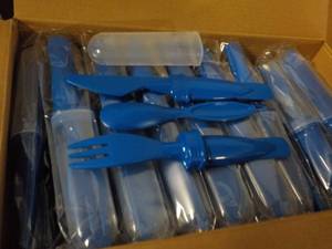 Case of 50 Royal Blue Plastic Cutle...