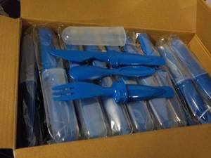 Case of 50 Royal Blue Plastic Cutle...