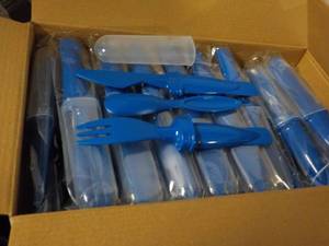 Case of 50 Royal Blue Plastic Cutle...