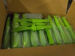 Case of 50 Lime Green Plastic Cutle...