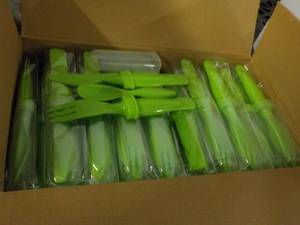 Case of 50 Lime Green Plastic Cutle...