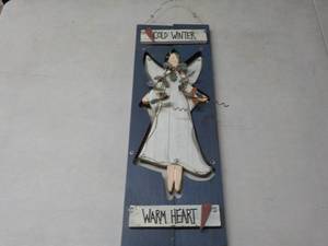 Angel Wood Wall Hanging 24 x 9 Rea...