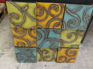 Metal Wall Hanging 27 Sq...