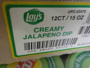 12 Pack Lays 15 oz Jars Jalapeno Di...