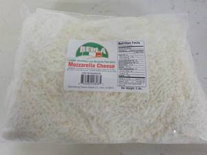 5 lb. Bag Frozen Bella Mozzarella C...