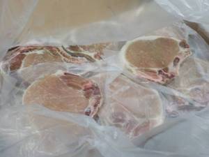 10 lb. Box Frozen Bone in Pork Chop...