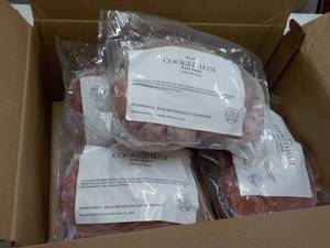 10 lb. Box Frozen Sliced Cooked Ham...