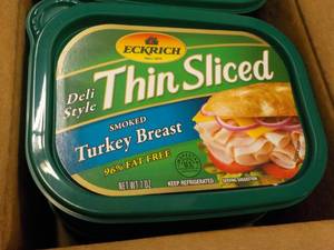 Case of 6 - 7 oz Tubs Eckrich Slice...