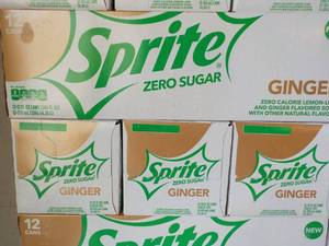 4 - 12 packs Sprite Ginger Zero Sug...