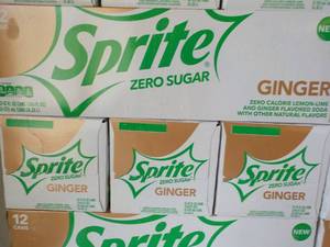 4 - 12 packs Sprite Ginger Zero Sug...
