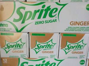 4 - 12 packs Sprite Ginger Zero Sug...