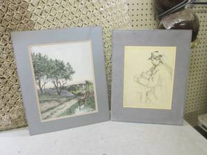 lot 22 image: (EC1) 2 Unframed Prints Not sure if...
