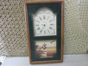 lot 88 image: (FS) Wall Clock with Ducks Picture ...