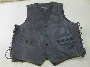 lot 106 image: (CSB) Wilsons Leather Vest with Emb...