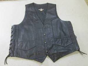 lot 108 image: (BS) Western Express Leather Vest w...