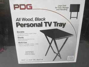 lot 124 image: (RMWS) All Wood Black Personal TV T...