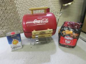 lot 125 image: (RM1) Coca-Cola Portable BBQ Grill ...