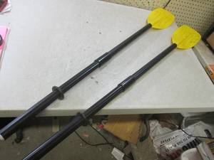 lot 127 image: (C-2) Pair Raft Oars 48 Long...