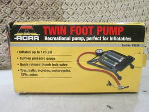 lot 134 image: (BS) Twin Foot Air Pump...