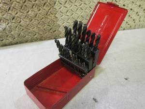 lot 145 image: (EC1) Drill Bits in Metal Organizer...