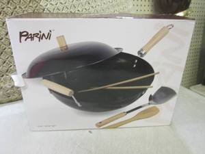 lot 162 image: (EW3) Parini 5pc Wok Set...