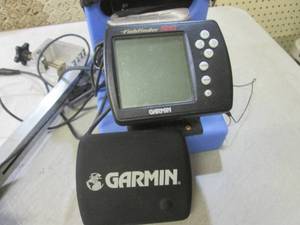 lot 212 image: (D-4) Garmin Fishfinder 240 Mounted...