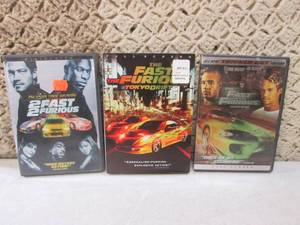 lot 252 image: (EC1) 3 Fast and Furious DVD Movies...