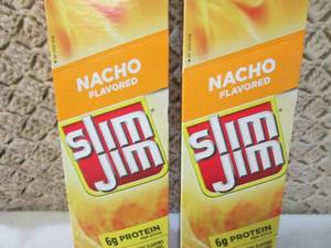 lot 294 image: (B-1) 2 Boxes Slim Jim Nacho Flavor...