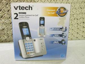 lot 45 image: (EC1) Vtech 2 Handset Connect to Ce...