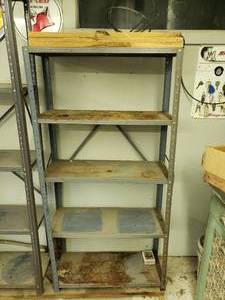 lot 167 image: 2 Metal Shelf Units