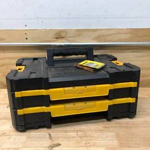 lot 14 image: DEWALT DWST17804 Tstak Iv Series Double Shallow Drawer Unit