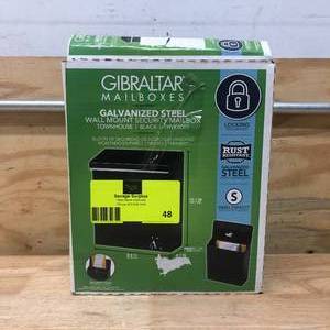 lot 48 image: GIBRALTAR Galvanized Steel Wall Mount Security Mailbox