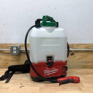 lot 87 image: MILWAUKEE M18 4 Gal Lithium-Ion Cordless Switch Tank Backpack Pesticide Sprayer - LEAKING TANK