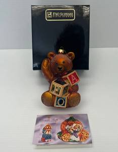 FAO Schwarz Fifth Avenue Christopher   Limited Edition FAO Bear   Ornament
