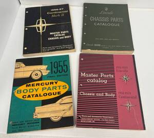 Vintage Auto Parts Catalogs Including Lincoln And Mercury