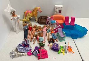 Group Of Vintage Barbies And More