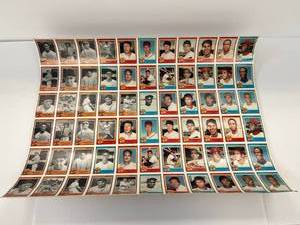 1987 Topps Uncut Sheet Of Nestle Baseball Cards