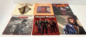 Group Of Misc. Vintage LP Albums The Village People Macho Man And More