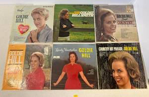 Group Of Vintage  LP Albums Including Goldie Hill