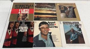 Group Of Vintage  LP Albums Including Stonewall Jackson