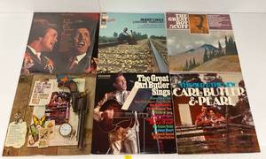 Group Of Vintage  LP Albums Including Carl Butler And Pearl And More