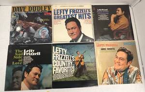 Group Of Vintage  LP Albums Including Lefty Frizzells And More