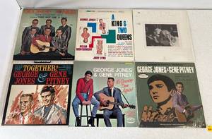 Group Of Vintage  LP Albums Including George Jones And More