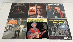 Group Of Vintage  LP Albums Including Tommy Collins And More
