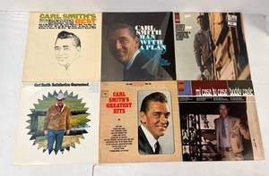 Group Of Vintage  LP Albums Including Carl Smiths And More